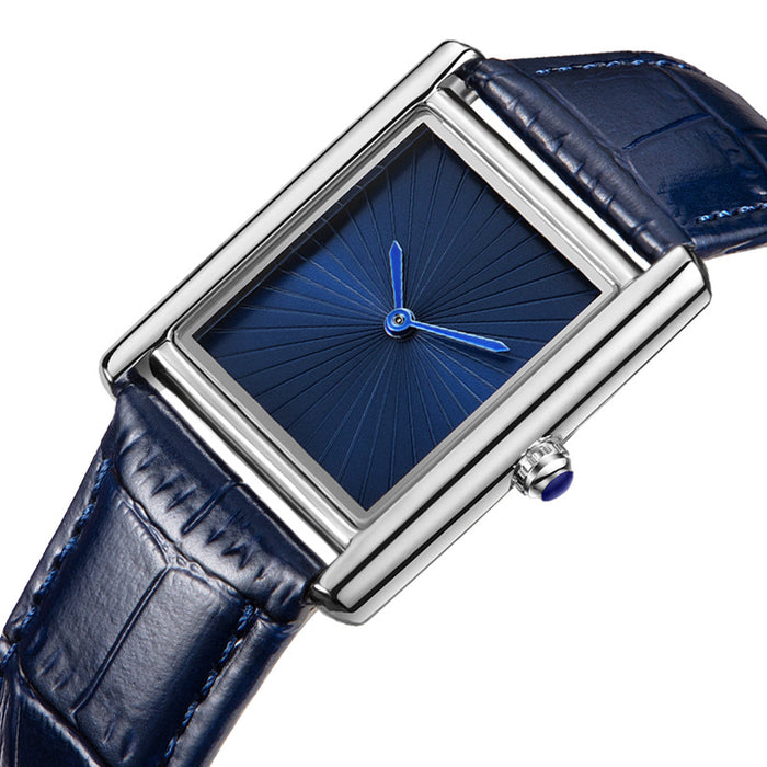 Rectangle Classic — Silver / Blue
