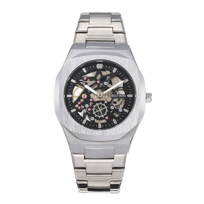 Octagon Skeleton — Grey Dial