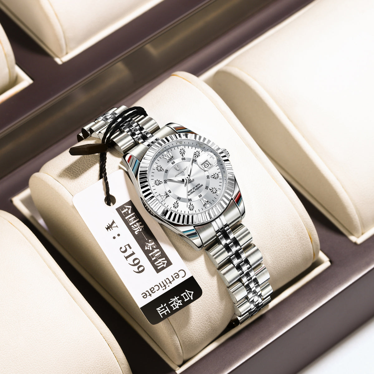 Calendar Steel — Silver / White
