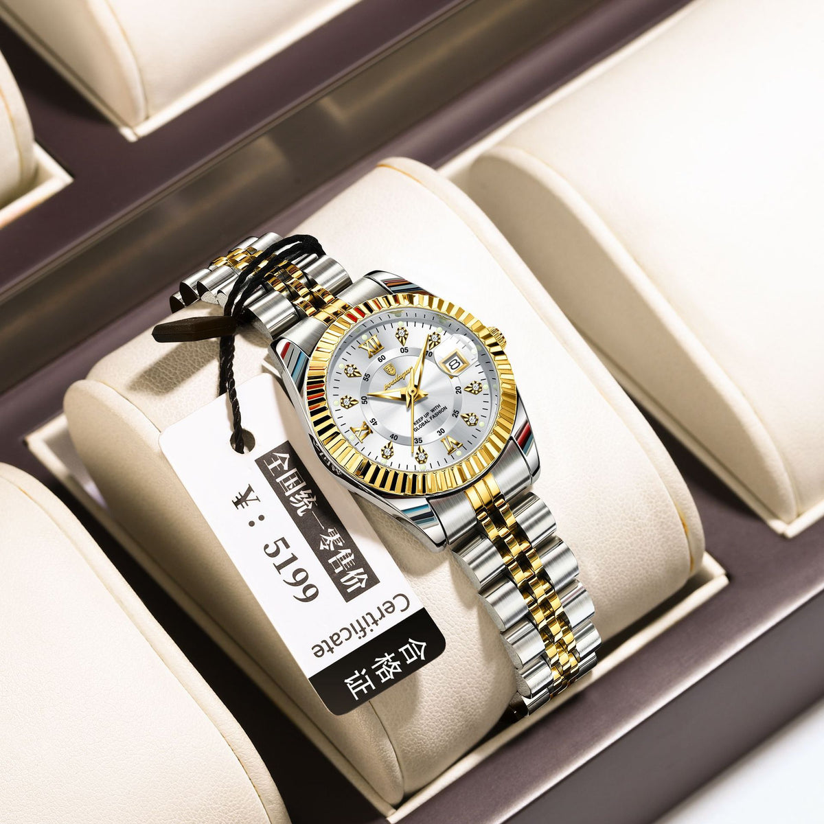 Calendar Steel — Two-Tone / White