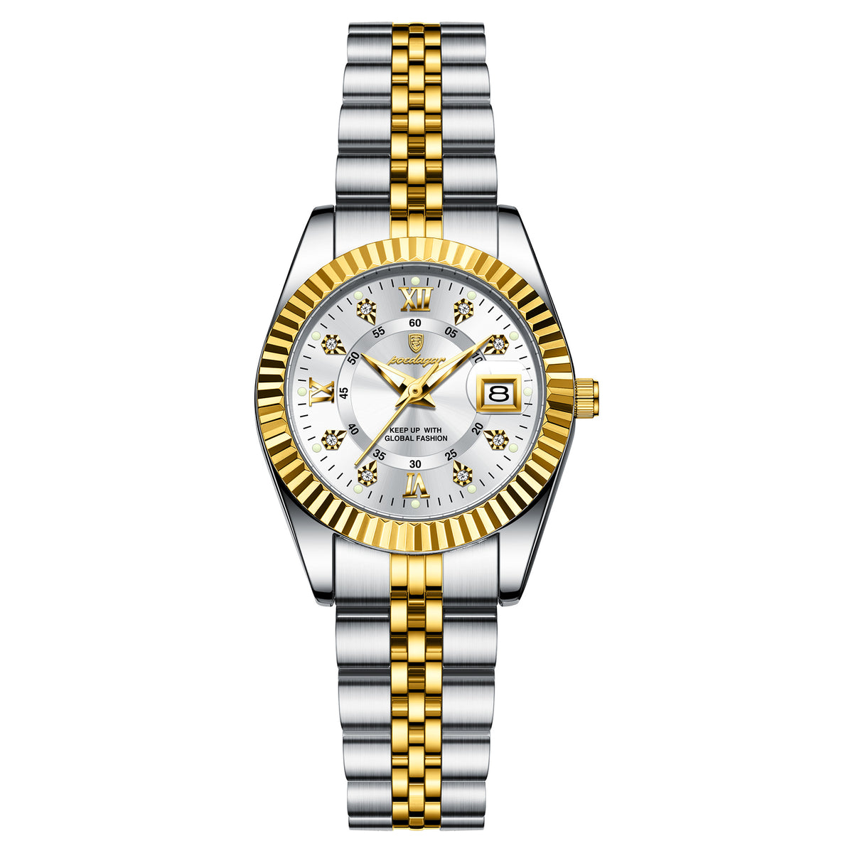 Calendar Steel — Two-Tone / White