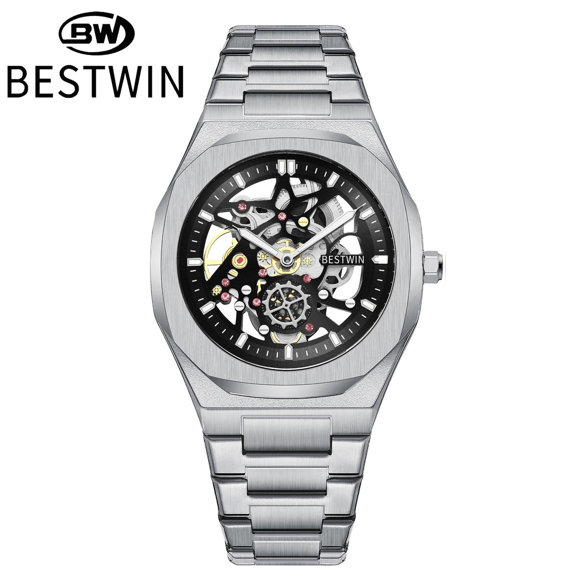Octagon Skeleton — Black Dial