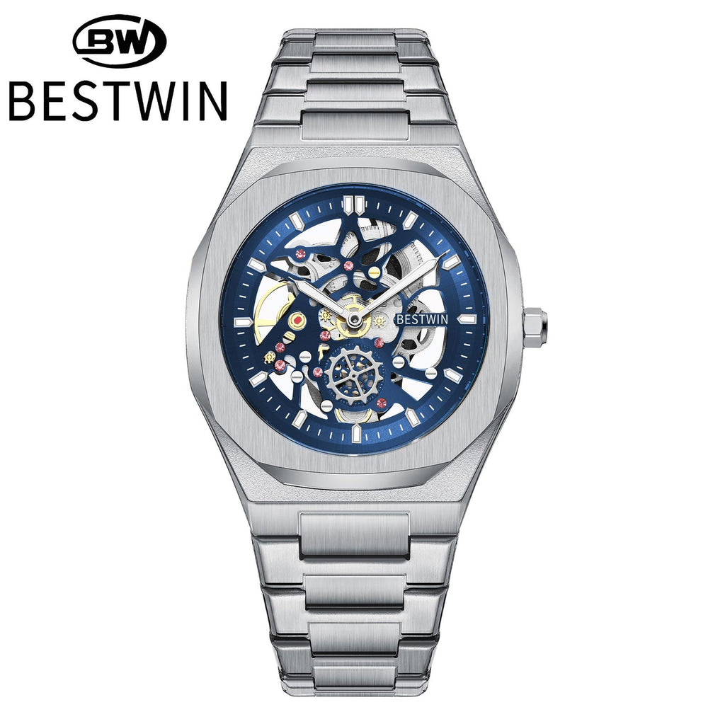 Octagon Skeleton — Blue Dial